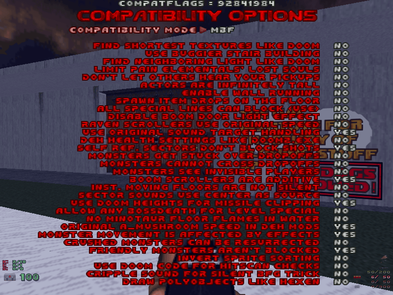 Compatibility options ZDoom Wiki