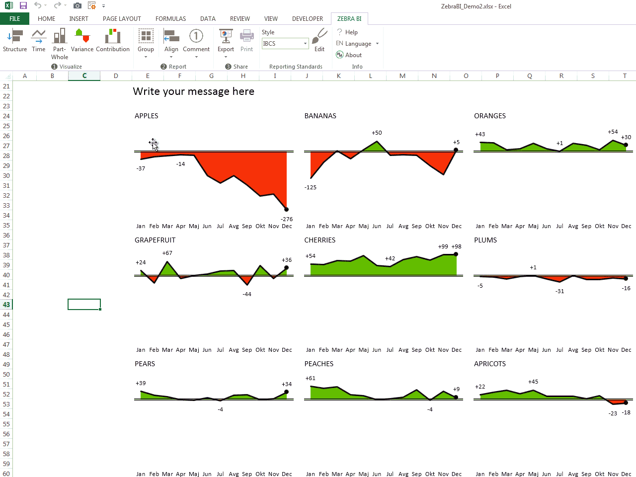 Four Men and a Zebra Zebra BI financial reporting in Power BI and Excel
