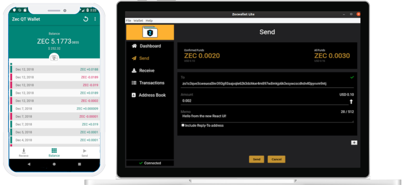 Zecwallet Lite Fully featured Zcash wallet