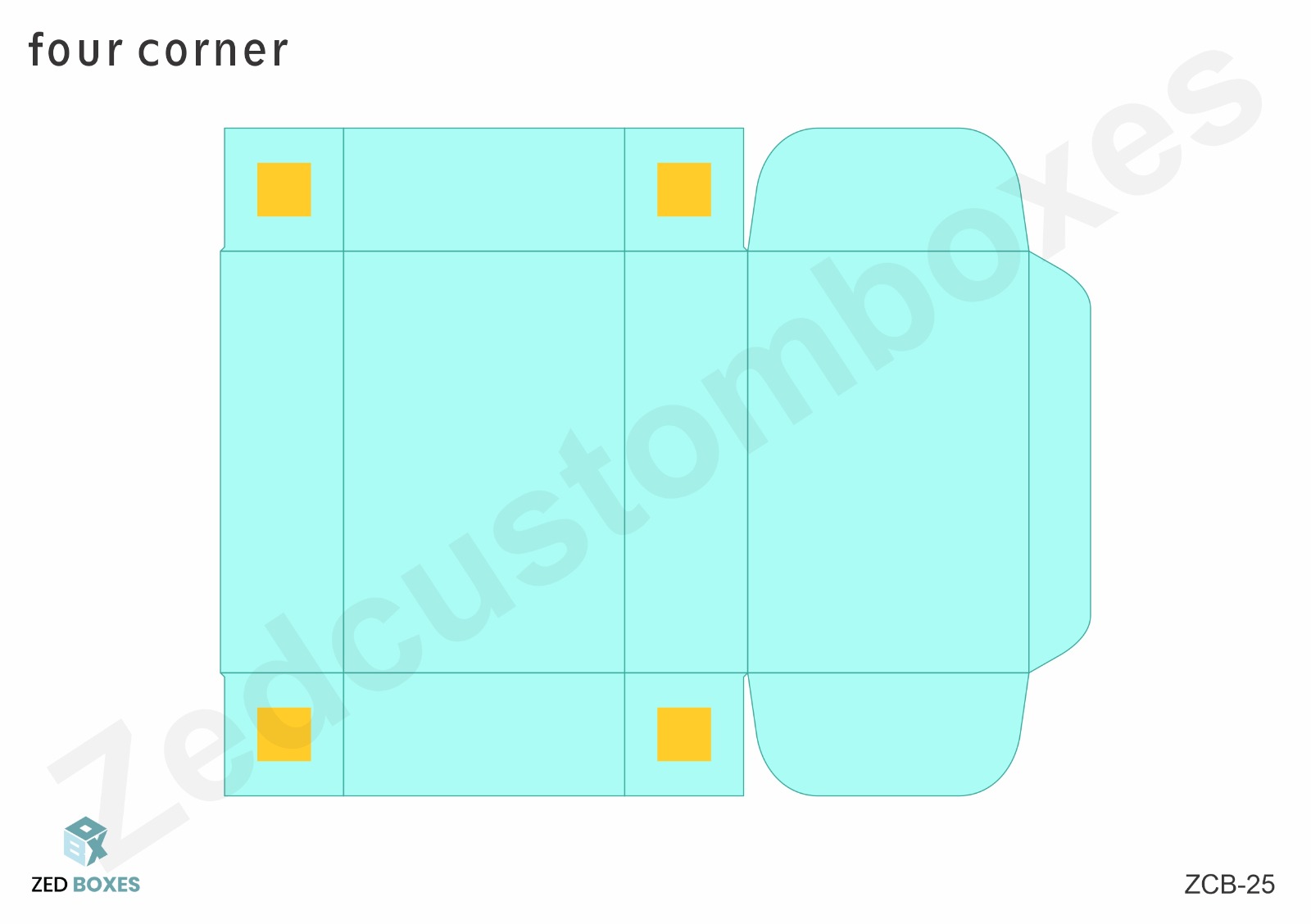 Four Corner Zed Custom Boxes Custom box manufacturer