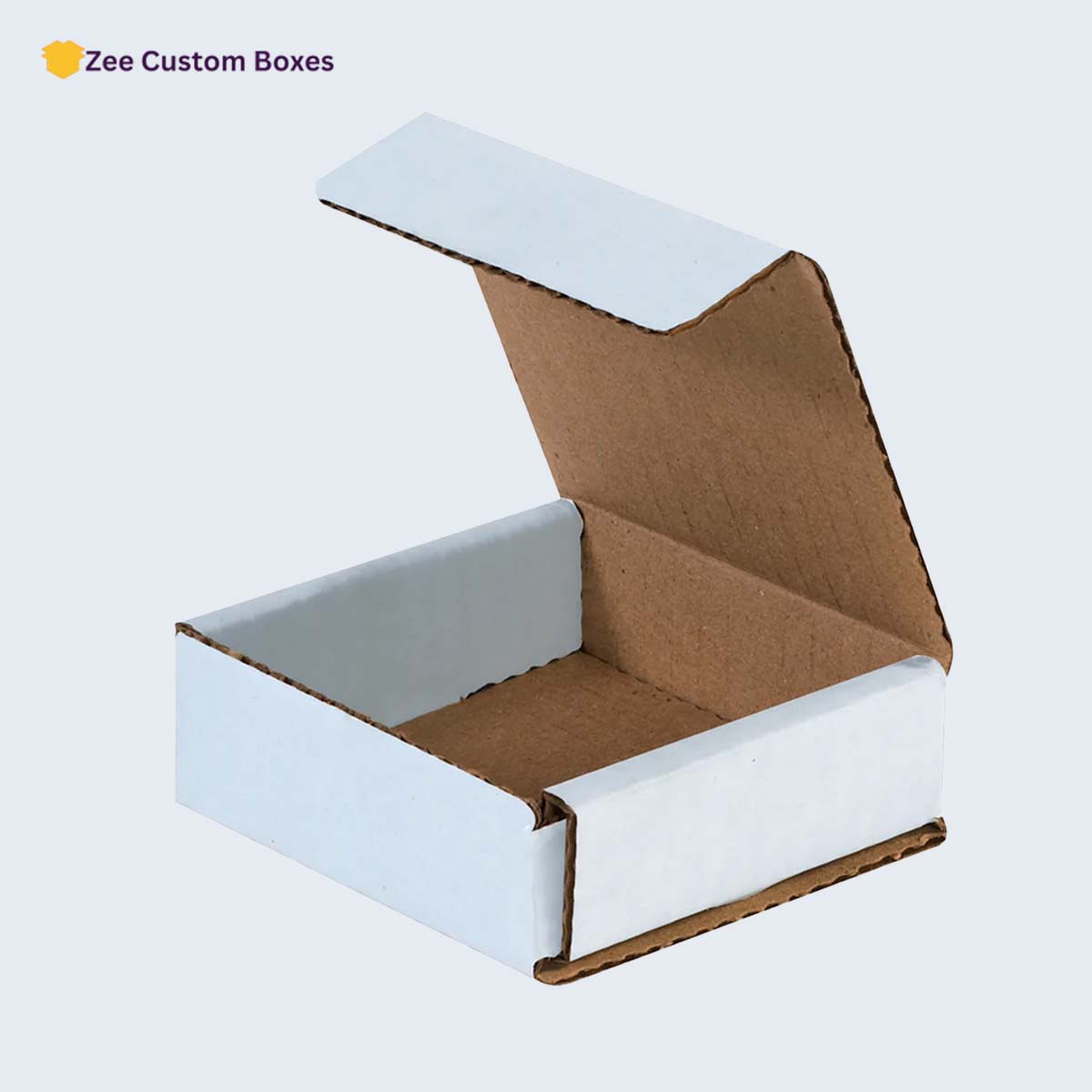 Custom White Corrugated Boxes, Wholesale ZEE Custom Boxes
