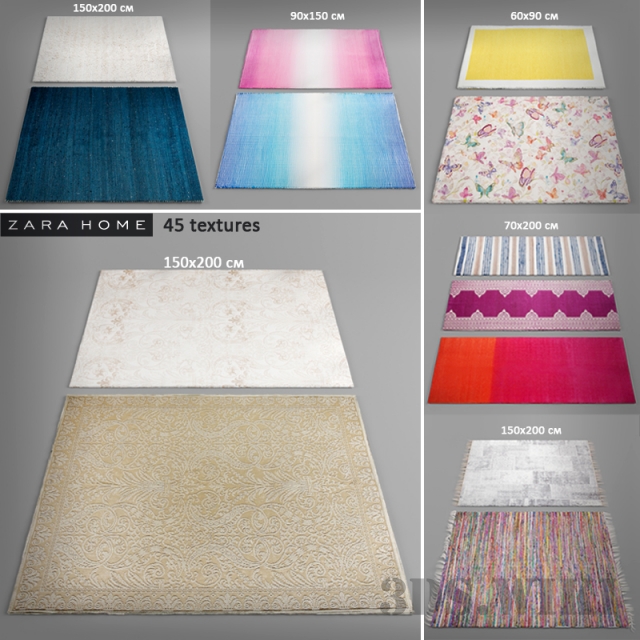 Zara Home Carpet Collection Download the 3D Model (1867