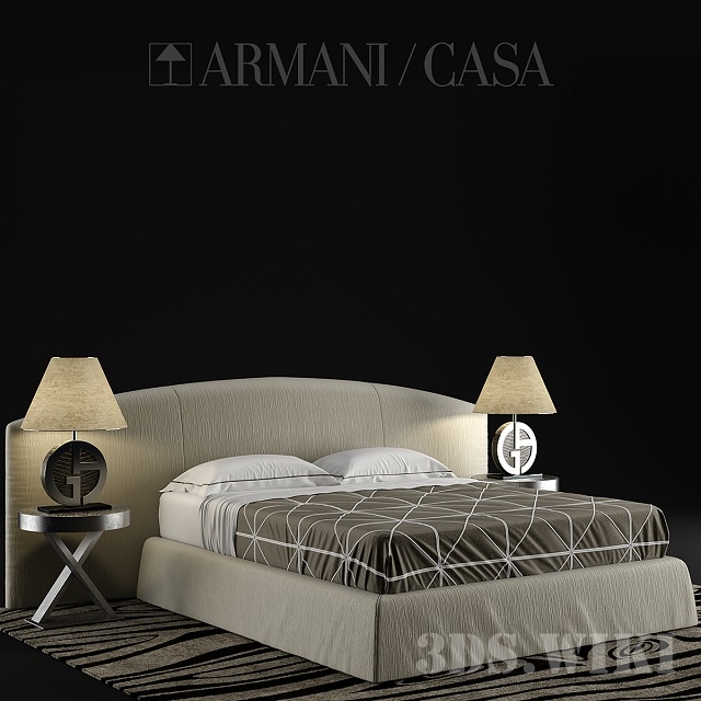 Dandy Armani Casa bed Télécharger le modèle 3D (4701)