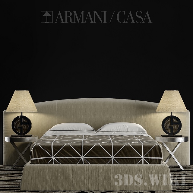 Dandy Armani Casa bed Download the 3D Model (4701)