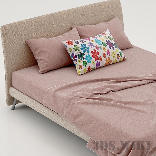 Dream on Bonaldo bed download 3d model 3ds.wiki