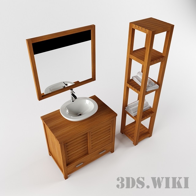 Bathroom furniture set Download the 3D Model (5399)