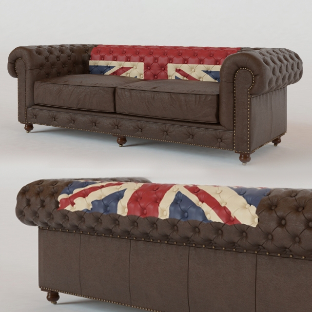 98 Kensington Union Jack Sofa Download the 3D Model (12032