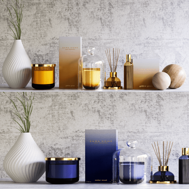 Set Home Zara fragrance Download the 3D Model (13910)