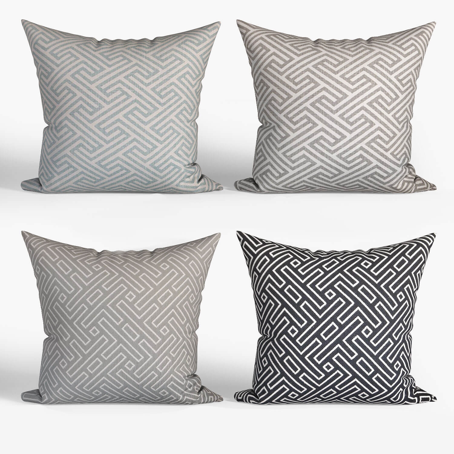 Decorative pillows Houzz set 060 Download the 3D Model (16106