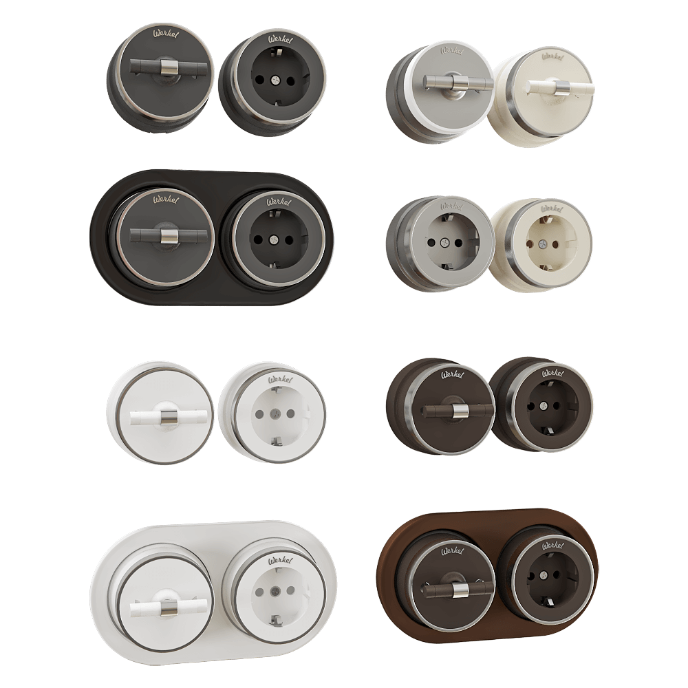Sockets and switches Vintage, Werkel Download the 3D Model (35775