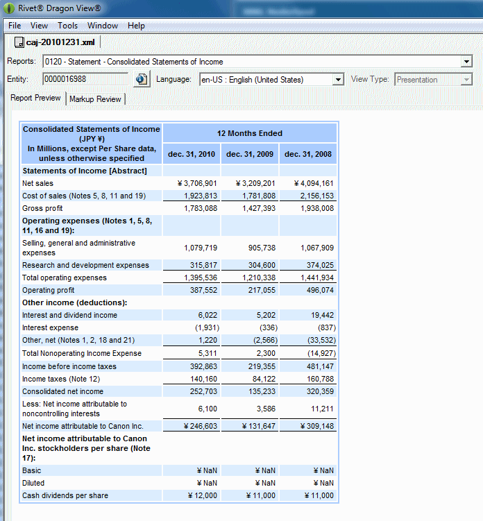Using XBRL files researchfinancial