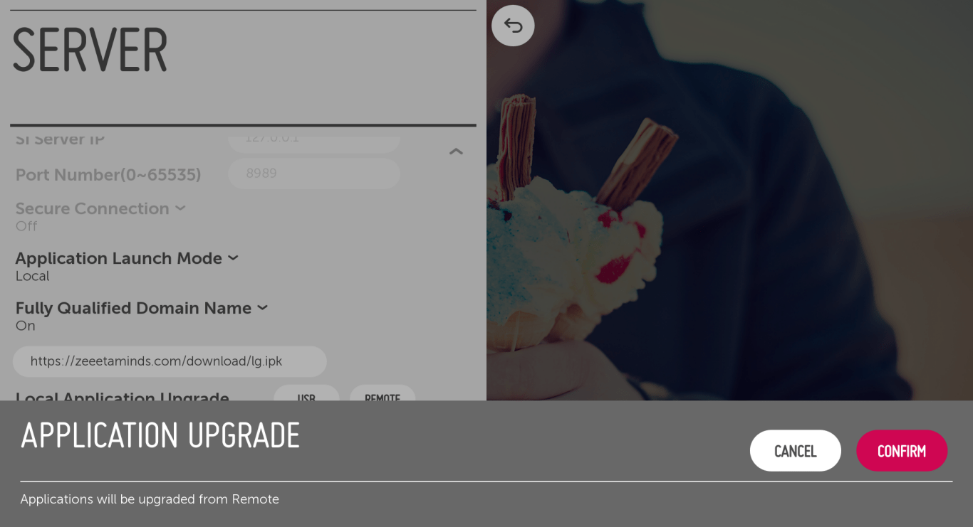 Zeetaminds Install Signage App on LG Signage Display