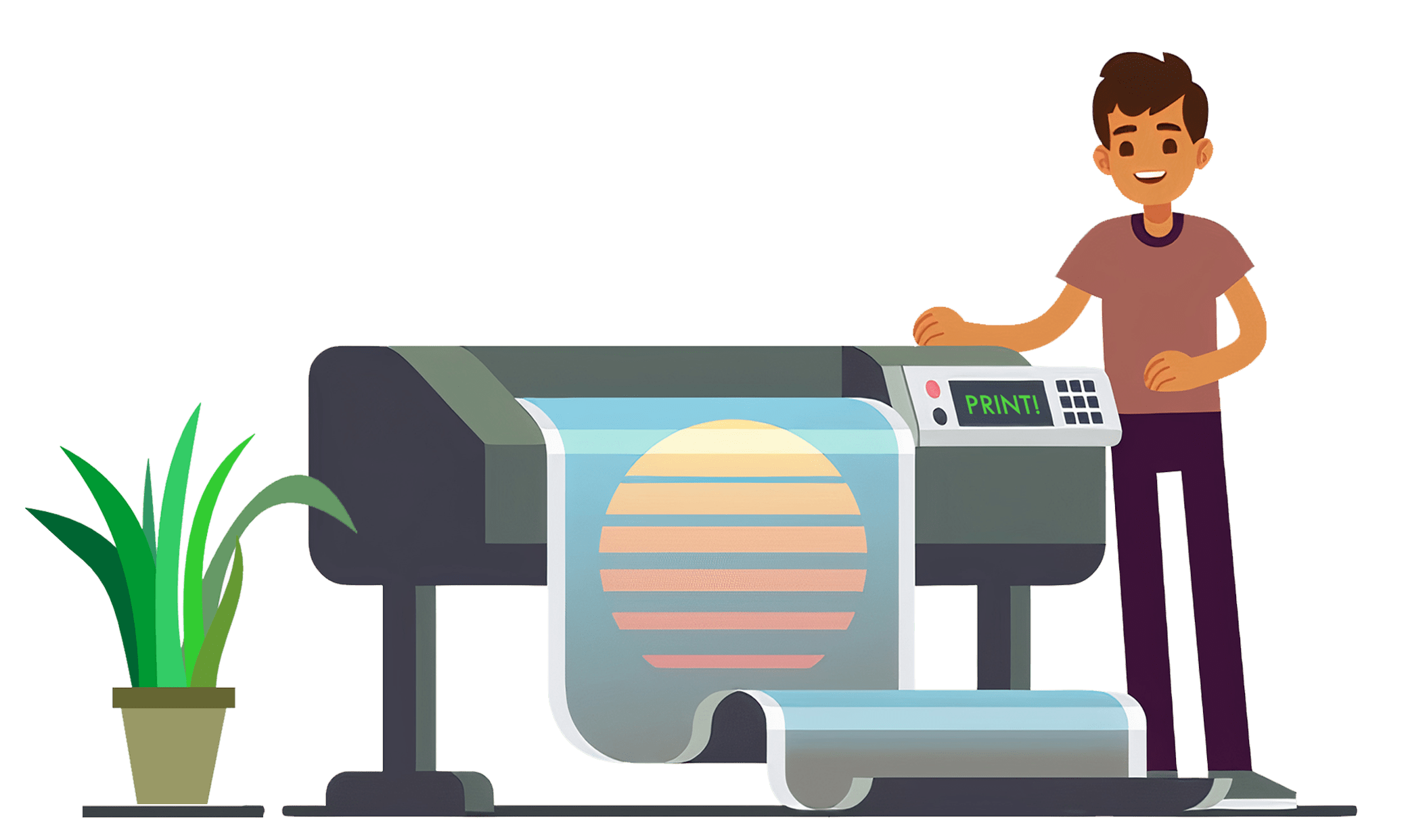 Home poster printing with zelaprint