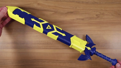 It S Dangerous To Go Alone Take This 3d Printed Master Sword Switch Cart Holder Zelda Universe