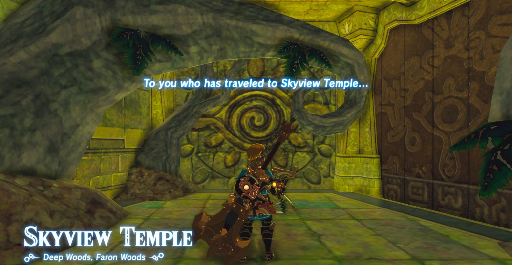 Skyview Temple from Skyward Sword modded into Breath of the Wild