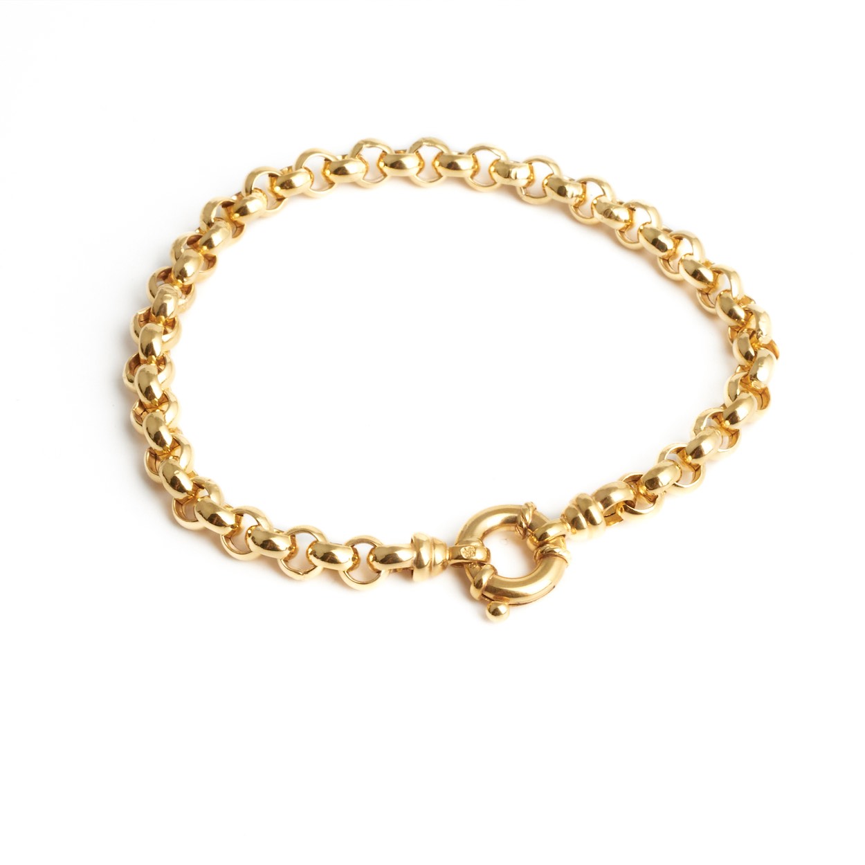 9ct Yellow Gold Belcher Link Bracelet FJ Zelley