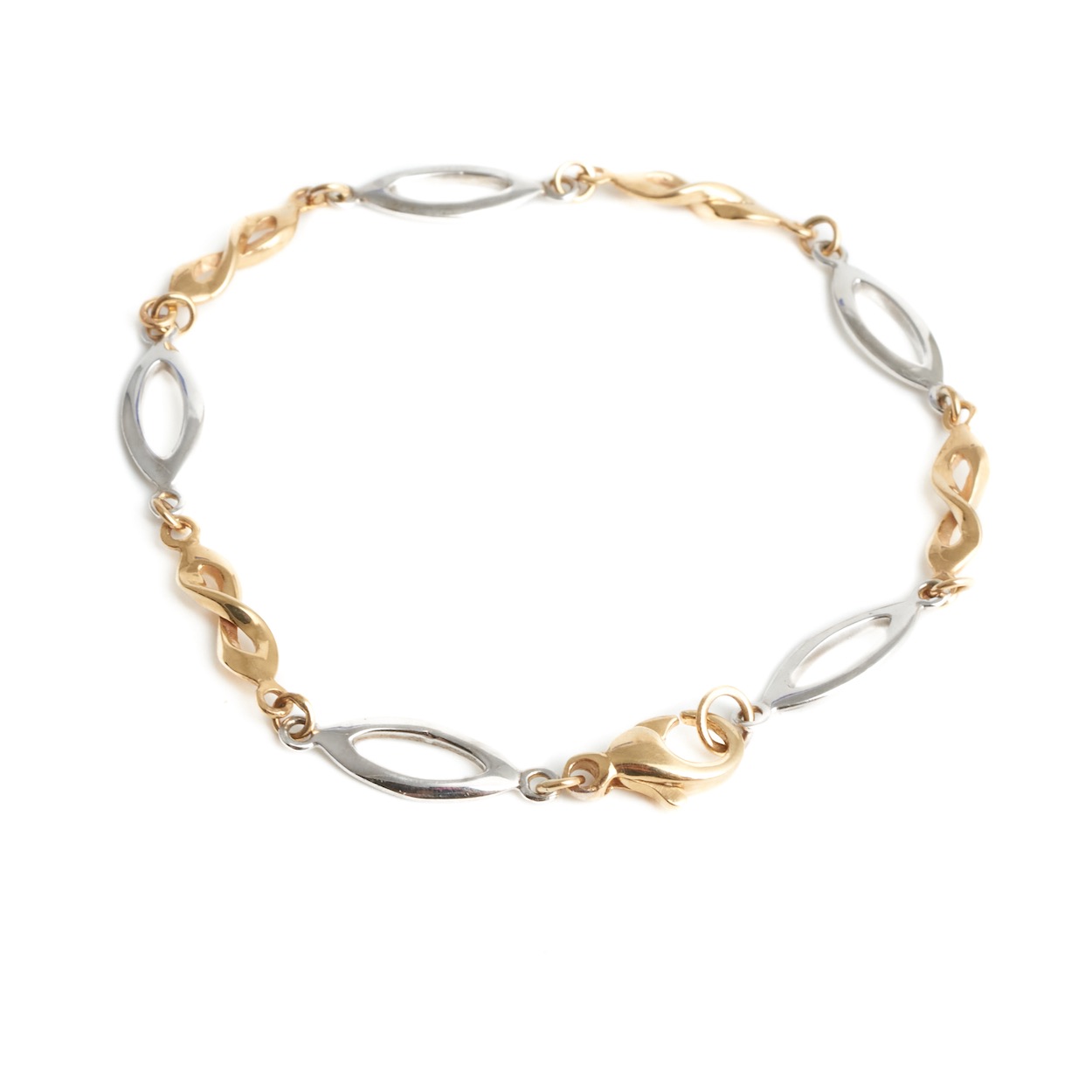 9ct Yellow & White Gold Bracelet FJ Zelley