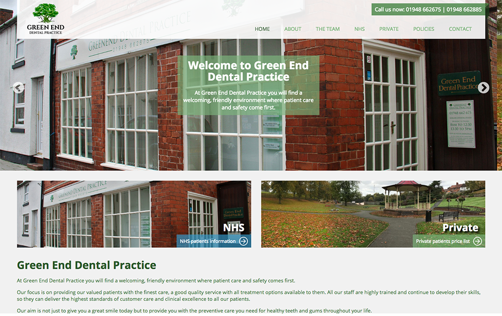 Green End Dental Practice Zelus Digital Limited