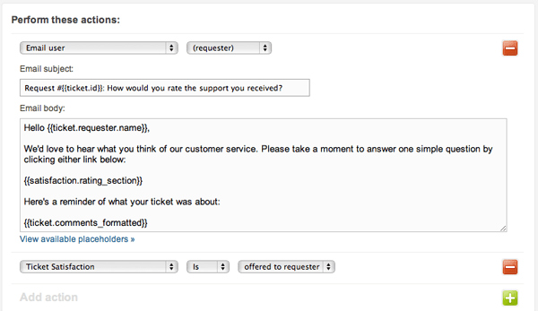 Using customer satisfaction ratings Zendesk Support
