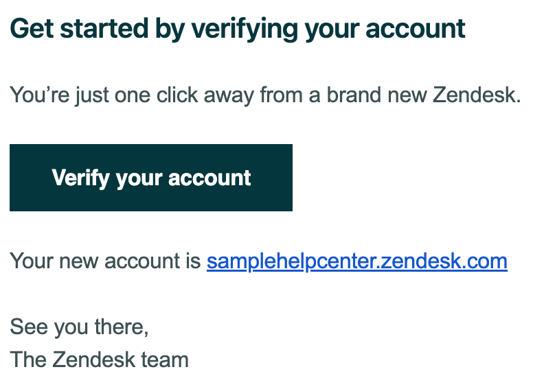 Verifying the account owner's email address Zendesk help