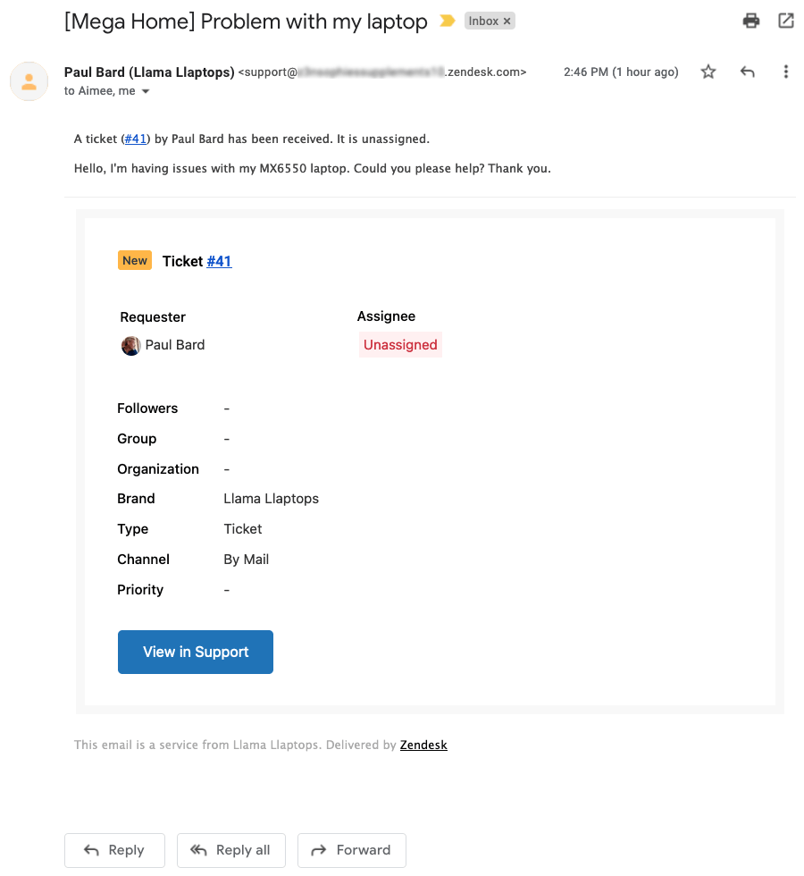 Understanding simplified email threading Zendesk help