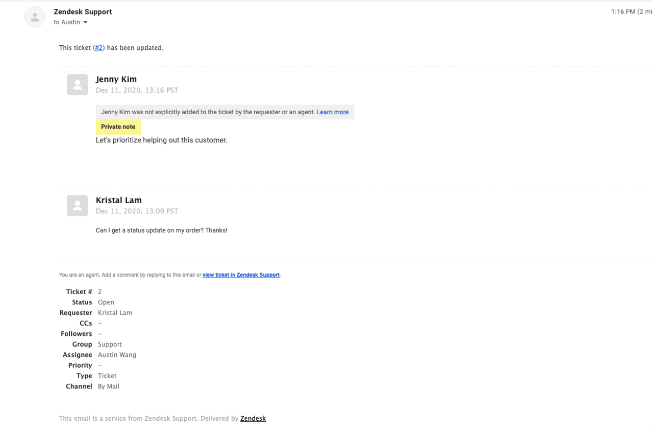 Understanding simplified email threading Zendesk help