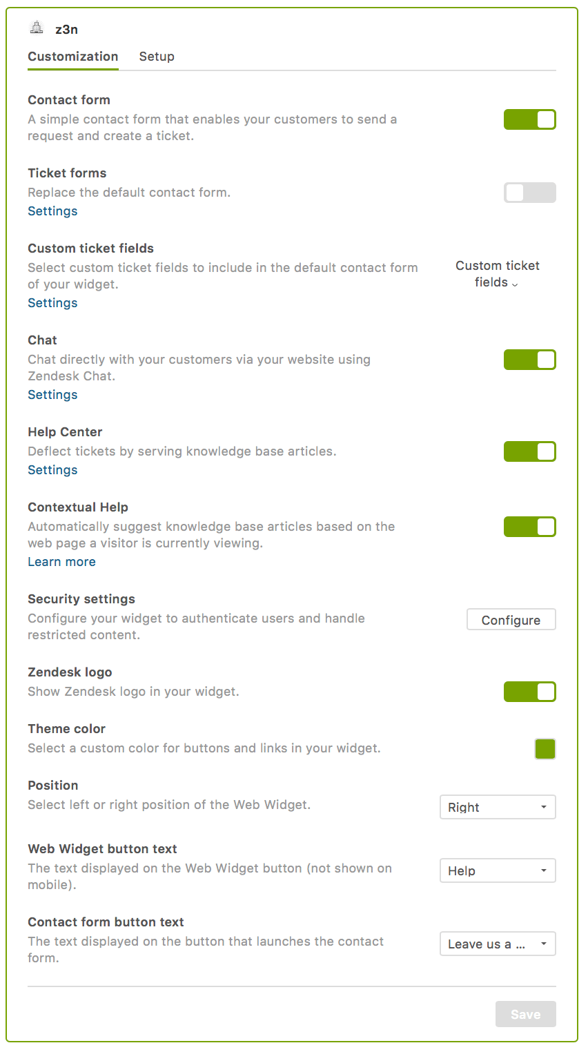 Providing omnichannel support using  Widget (Classic) for Zendesk Suite Zendesk help