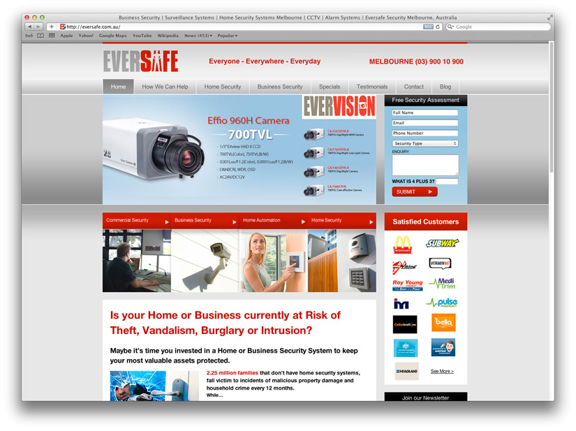 Melbourne Web Design Eversafe Melbourne Website Design, Hosting