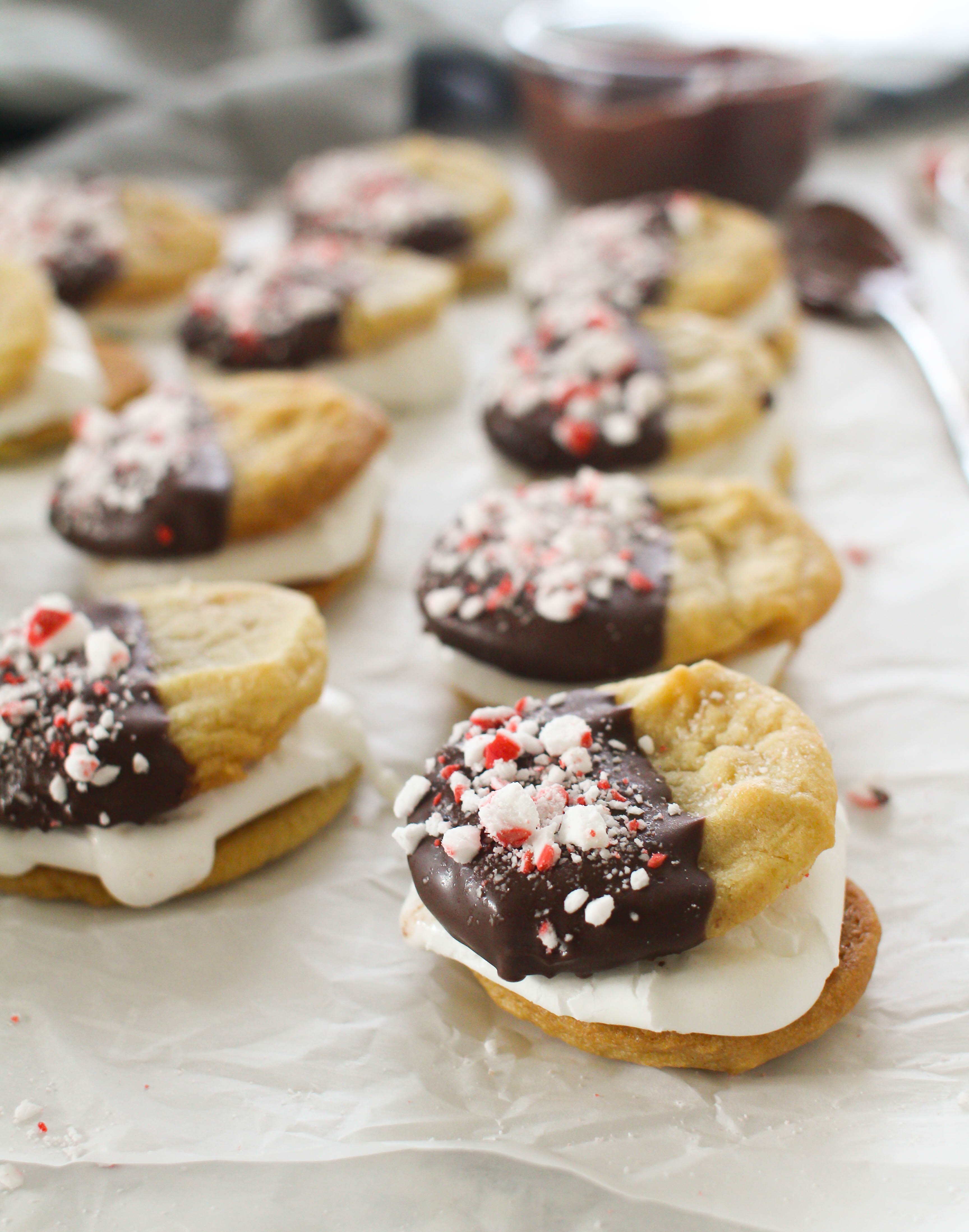 Chocolate Peppermint Marshmallow Cookies Zen & Spice