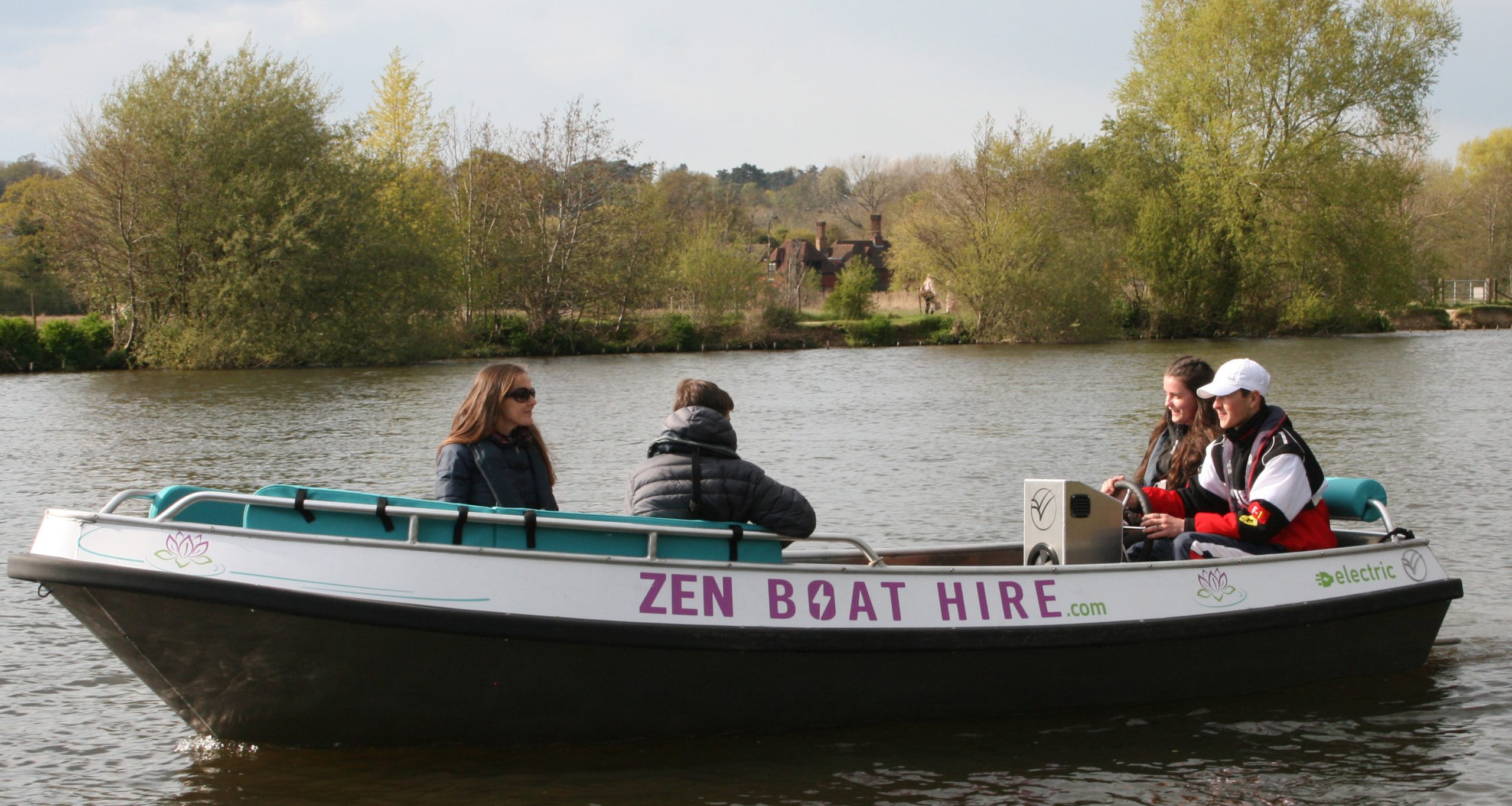 Zen Motor Boat Hire River Thames electric Zen Electric Boat Hire Thames