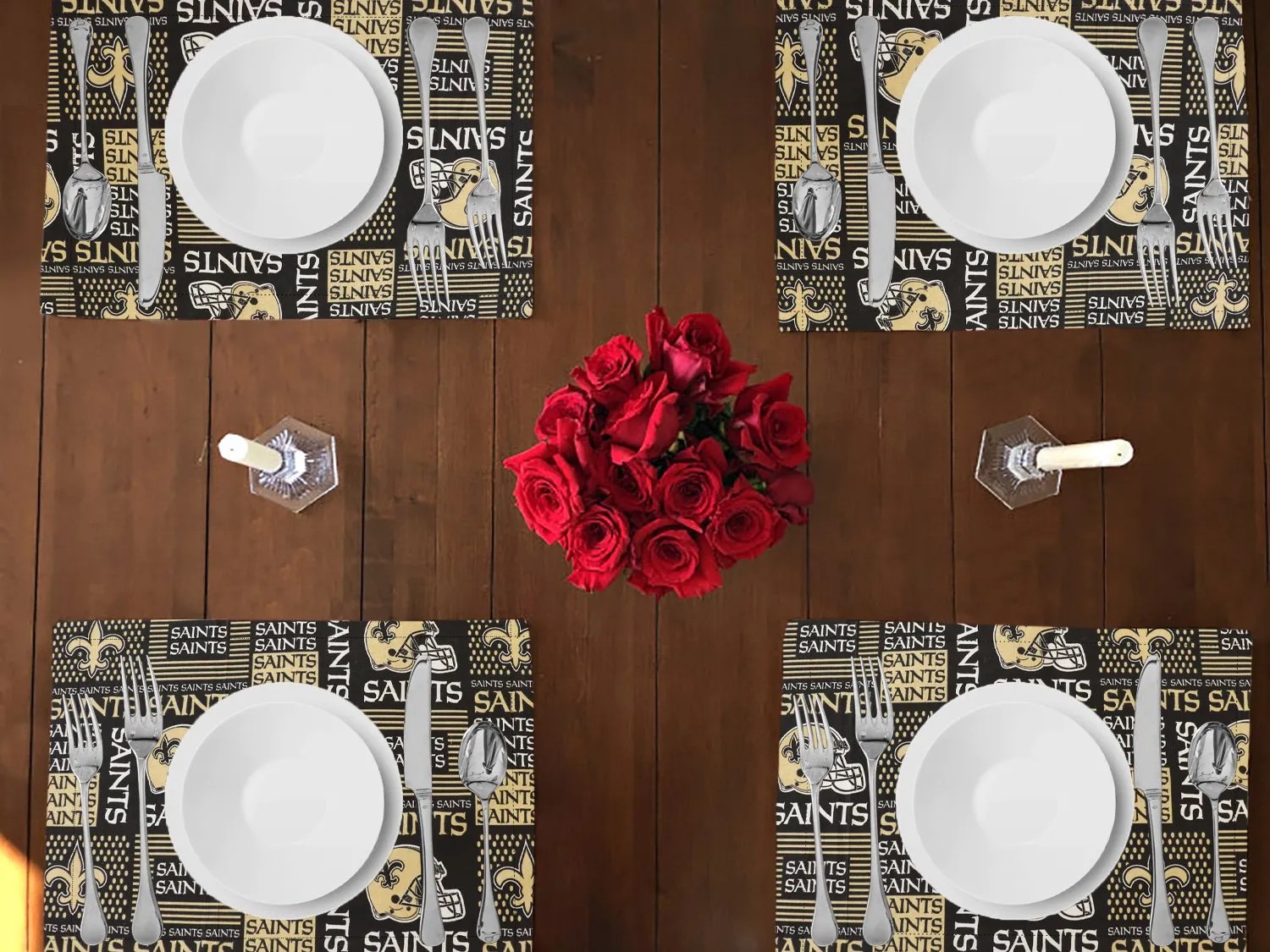 New Orleans Saints Placemats Zen Creative Designs