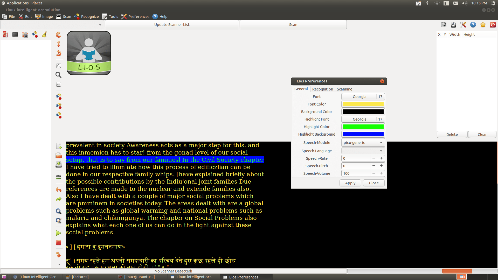 LinuxIntelligentOcrSolution Zendalona