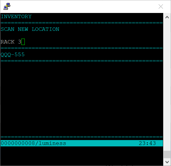 Relocate a Full LPN (Barcode) – Da Vinci Unified