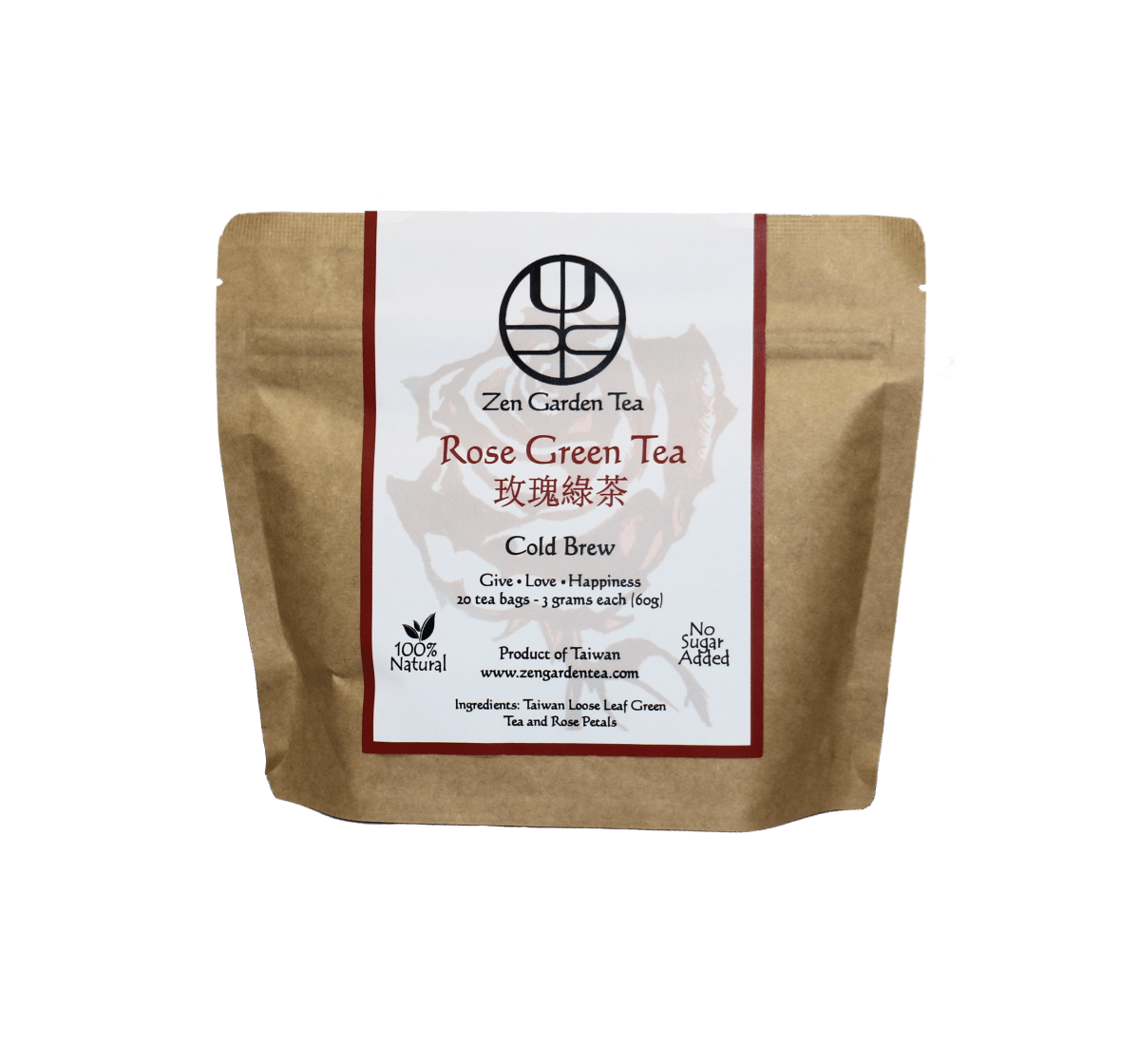 Cold Brew Rose Green Tea Zen Garden Tea