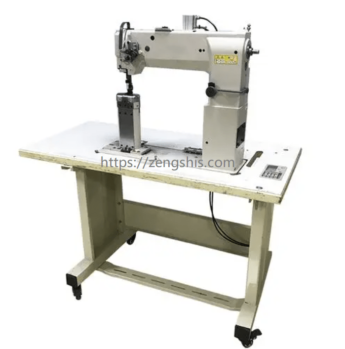 Double needle sewing machine Post bed heavy duty