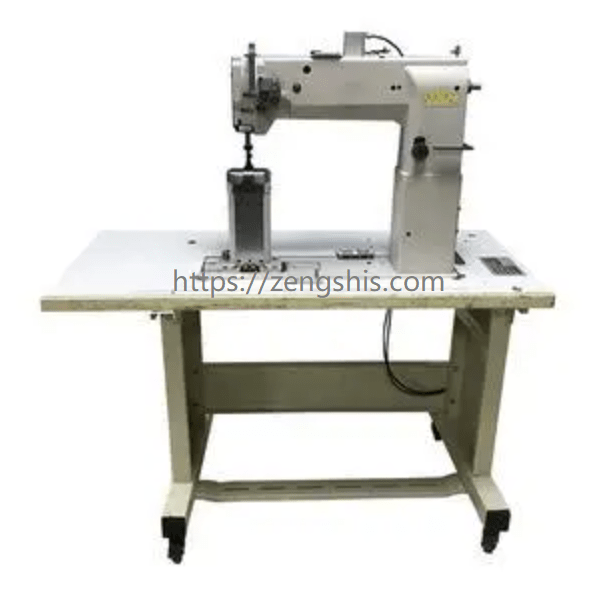 Post bed sewing machineLeather shoe