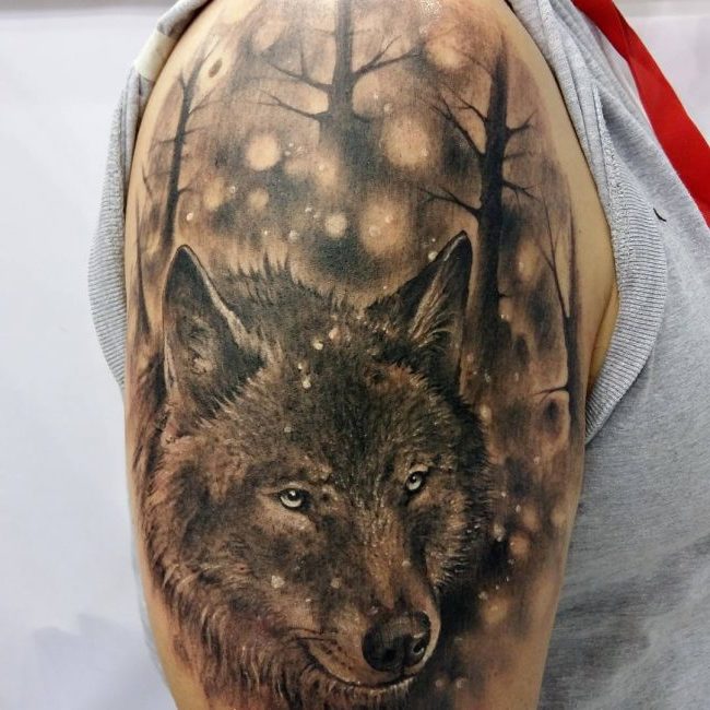 Tattoo Wolf 60 inspirierende Ideen für Männer und Frauen Tattoos