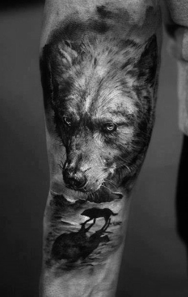 Tattoo Wolf 60 inspirierende Ideen für Männer und Frauen Tattoos