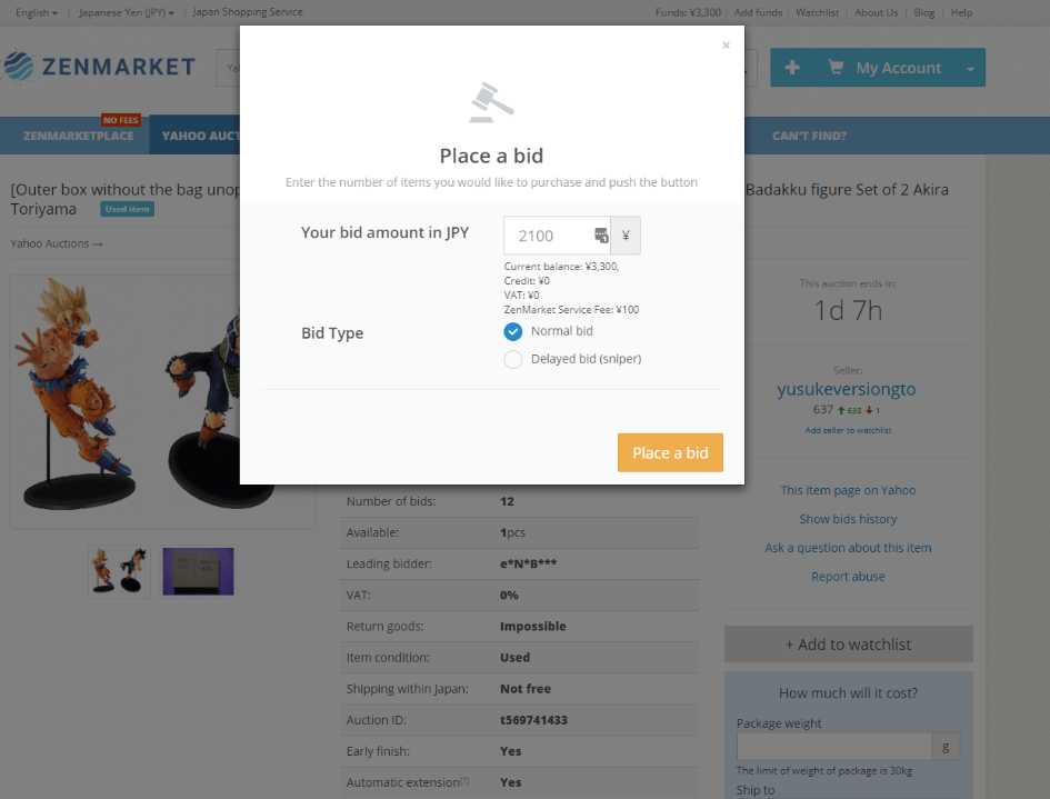BID on YAHOO! AUCTIONS in ENGLISH