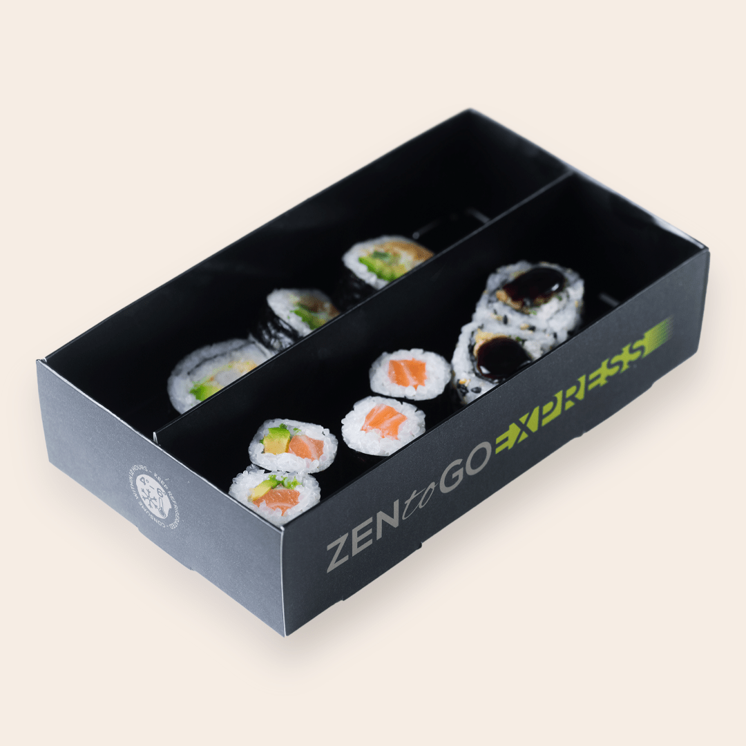 BENTO 18 (3 COMPARTMENT) Zen Sushi to Go