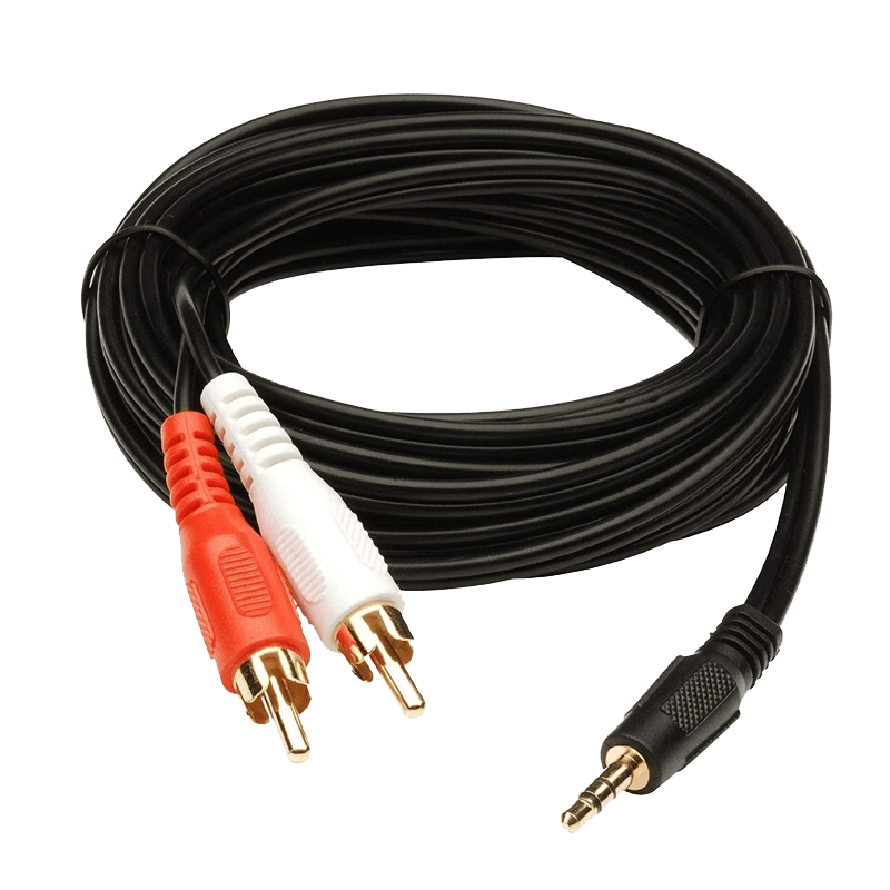 3.5mm Aux Male to 2RCA Male 1.5m Converter Cable ZenTech Best Price
