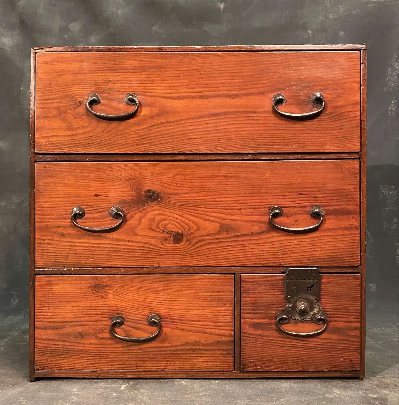 Antique Japanese Tansu Chest Kotansu Aka Matsu Meiji Zentner Collection