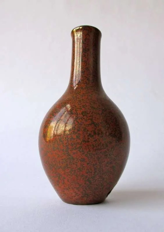 Chinese Rust Colored Monochrome Small Vase Zentner Collection