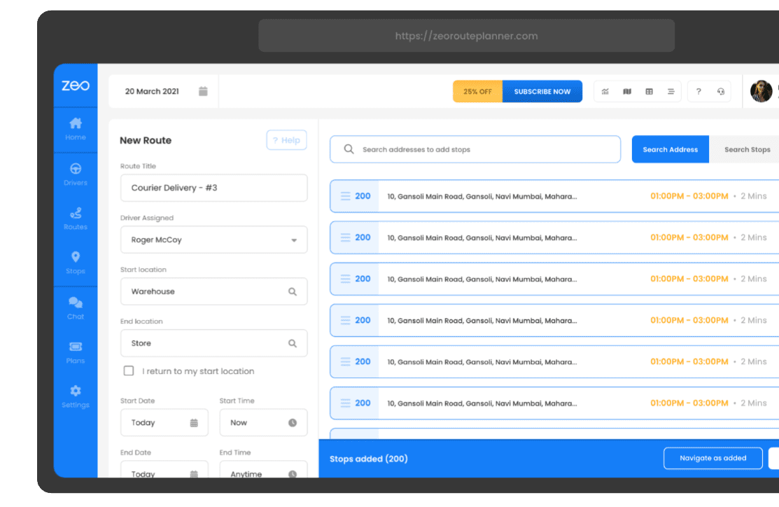 Route Planner for Fleets Start Your 7 Days Free Trial