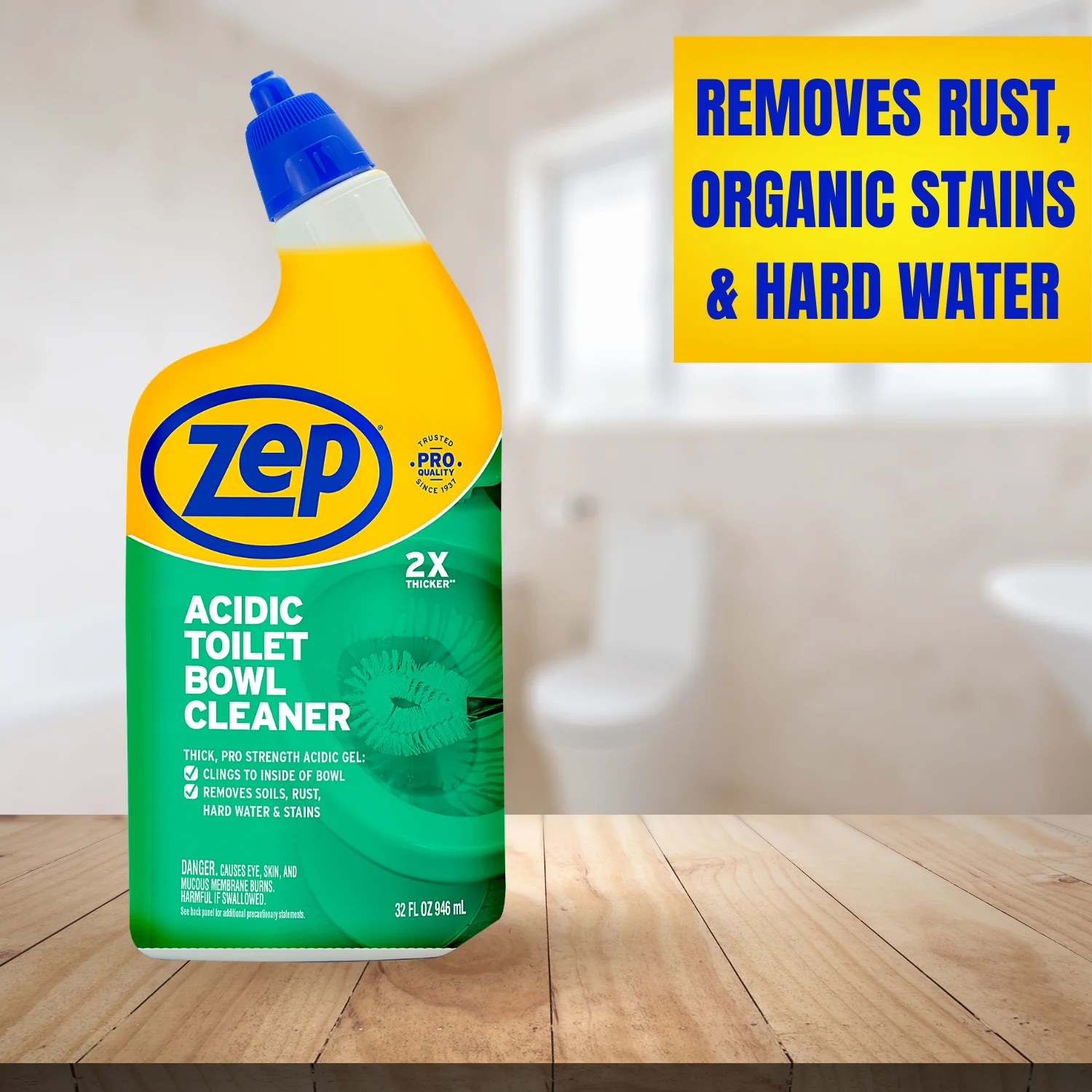 Zep Acidic Toilet Bowl Cleaner Removes Hard Water Stains 32 oz. Zep Inc.