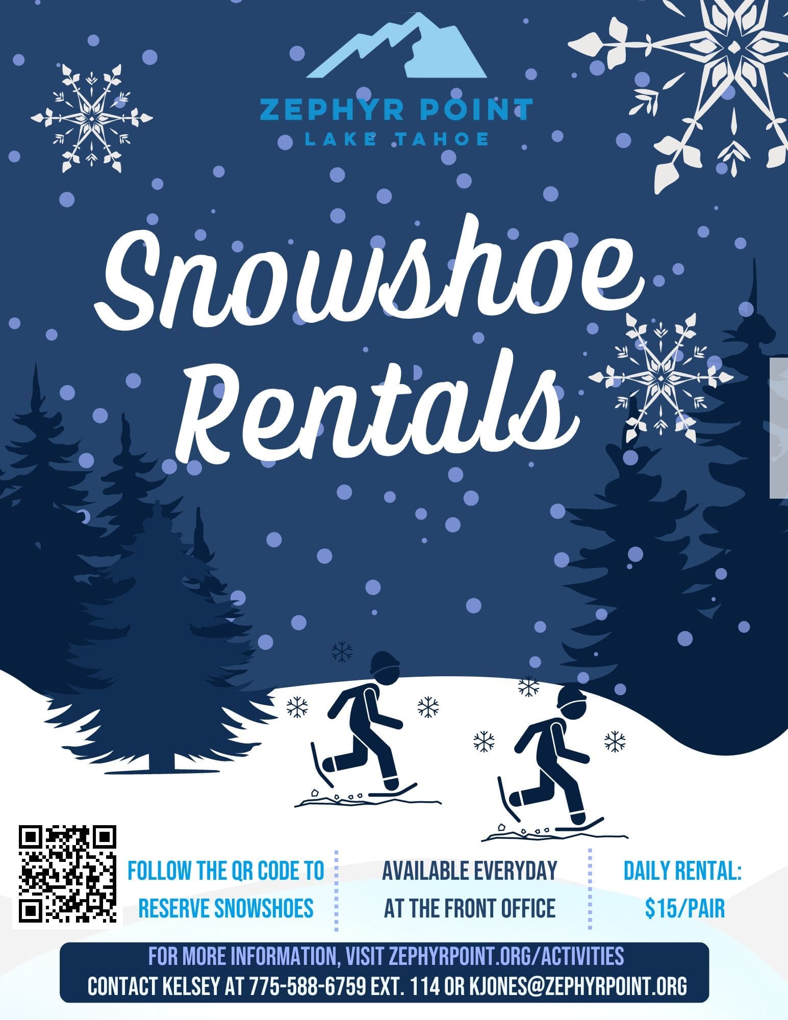 Snowshoe Rentals Zephyr Point