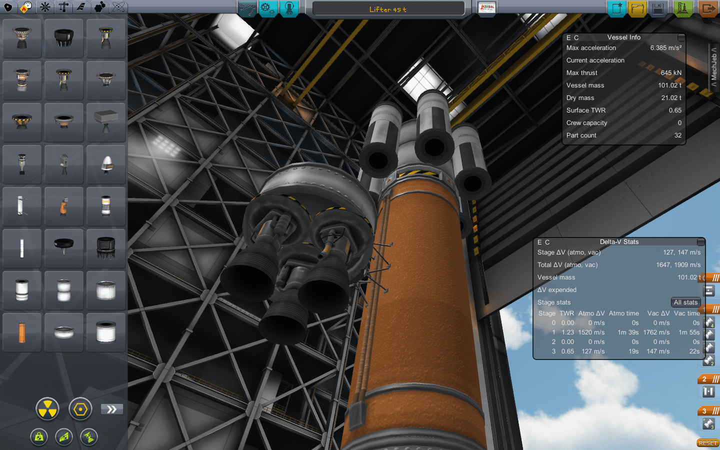 Engine Cluster Calculator for KSP