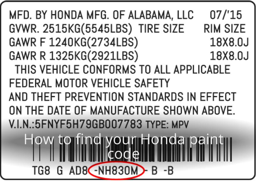 Honda Paint Codes A Comprehensive Guide zerereviews
