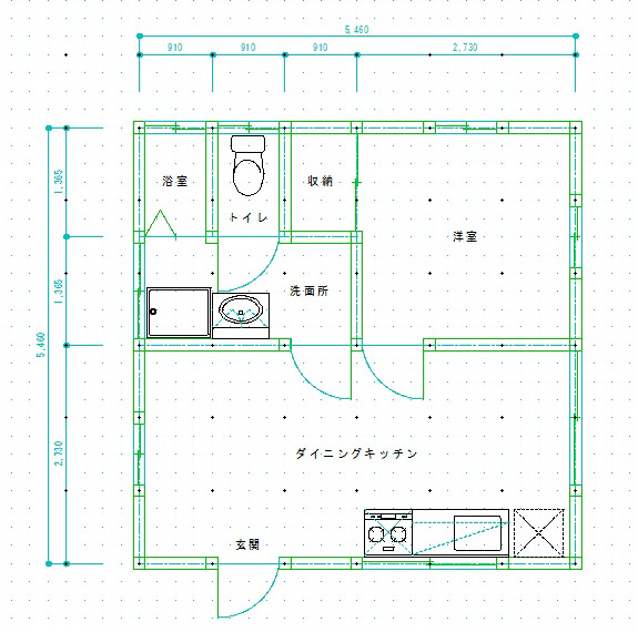 Jw_cadで簡単な平面図の描き方 ゼロからのセルフビルド計画