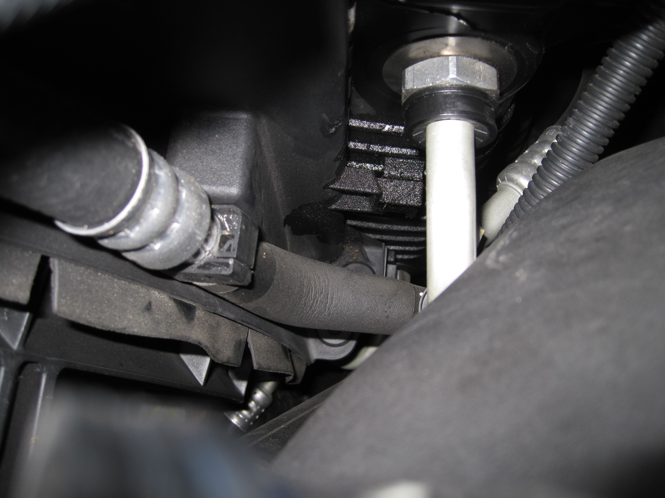 Leak Transmission cooler line from radiator to external cooler